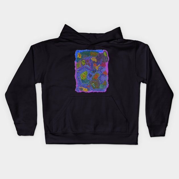 Constellation Sagittarius Kids Hoodie by NightserFineArts